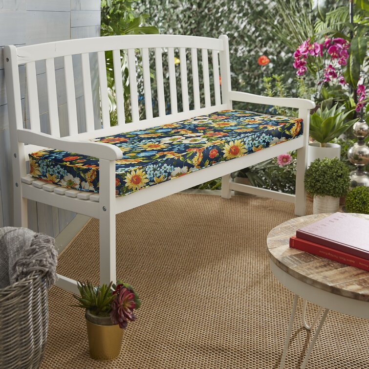 Outdoor bench 2025 cushion set